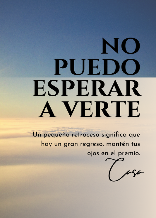 No Puedo Esperar a Verte (Spanish Greeting Card)