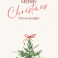 To My Hubby | Christmas Card