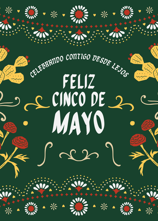 Celebrando Contigo Desde Lejos (Cinco de Mayo) | Tarjetas en español