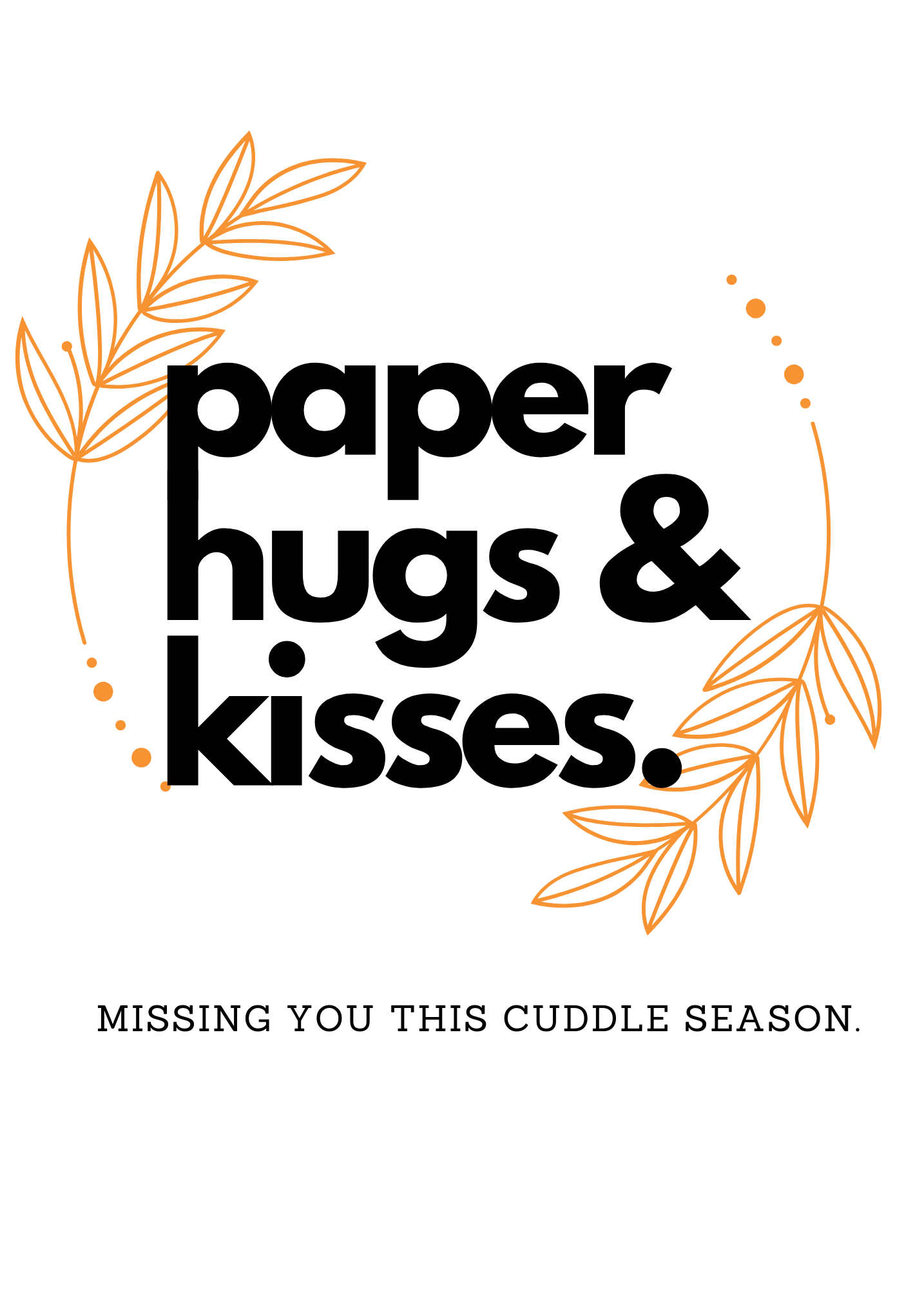 Paper, Hugs, & Kisses | Fall Card