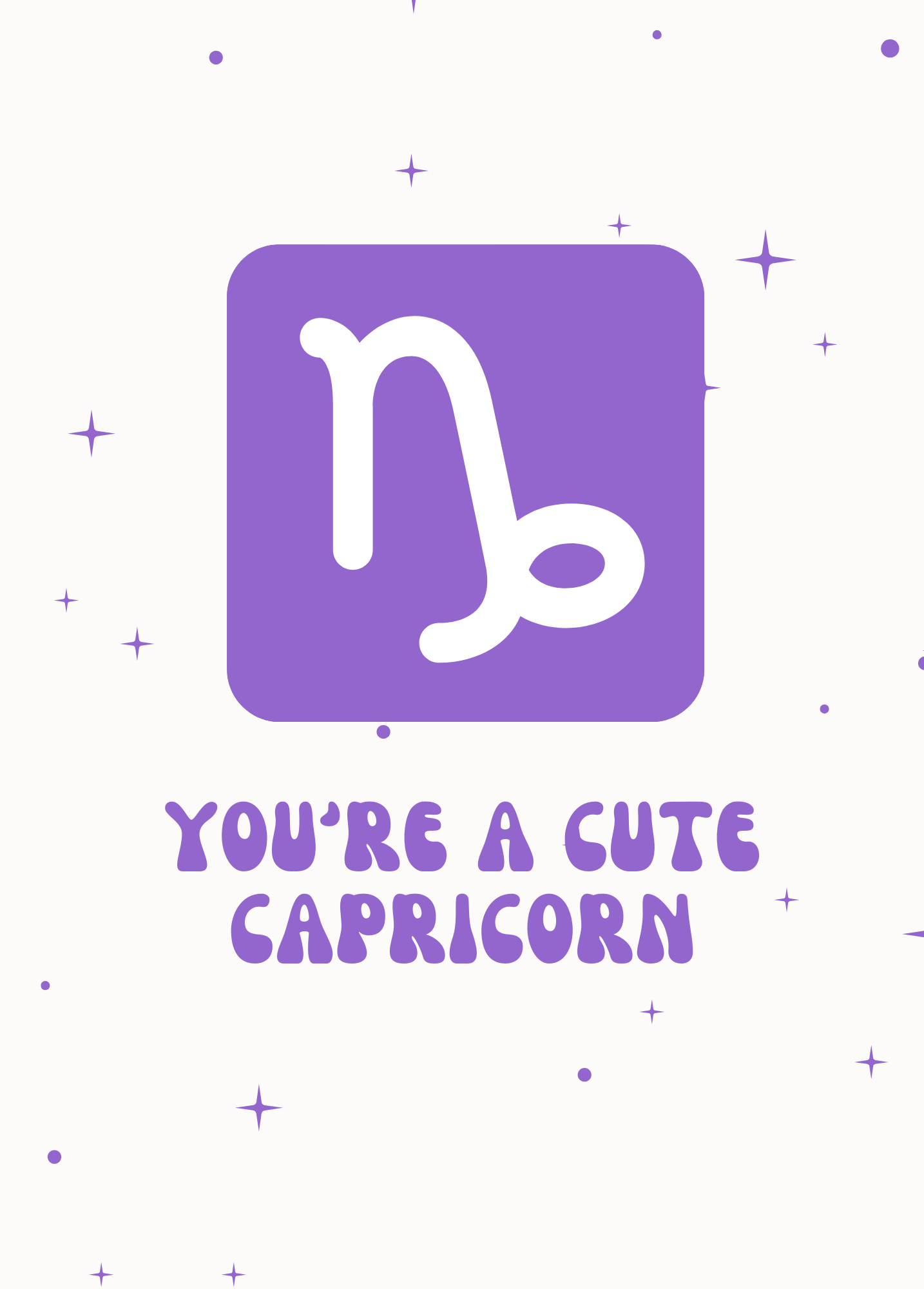 You're a Cute Capricorn