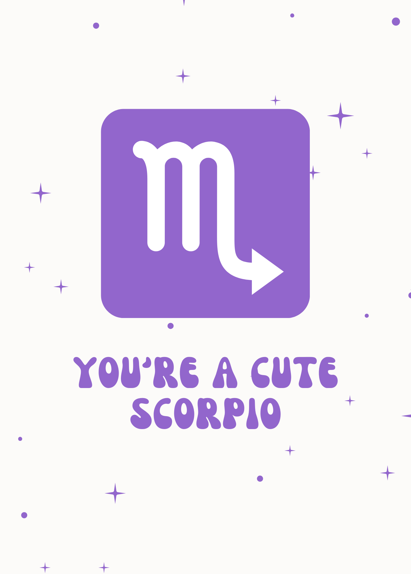 You're a Cute Scorpio