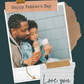 Happy Father's Day Photo Card - Polaroid & Note