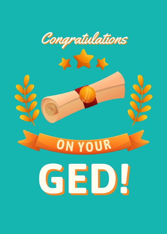 Congratulations on your GED! | Graduation Congratulations Card