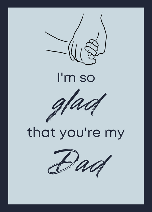 Glad You're My Dad - Personalized Greeting Card for Someone in Jail or Prison