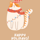 Happy Holidays (Cat) | Holiday Card