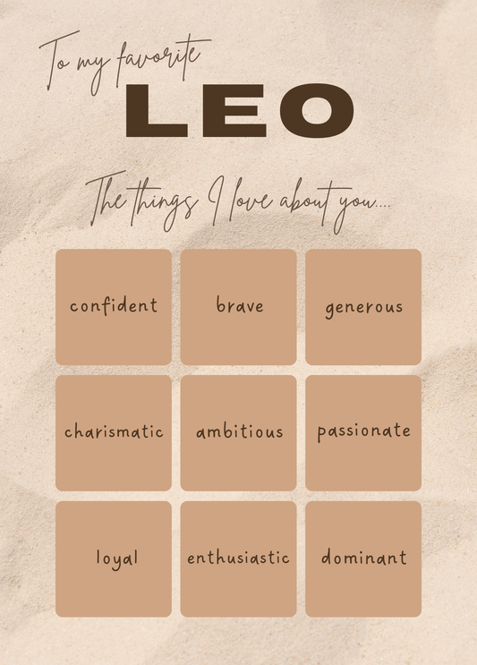 To My Favorite Leo, The Things I Love About You
