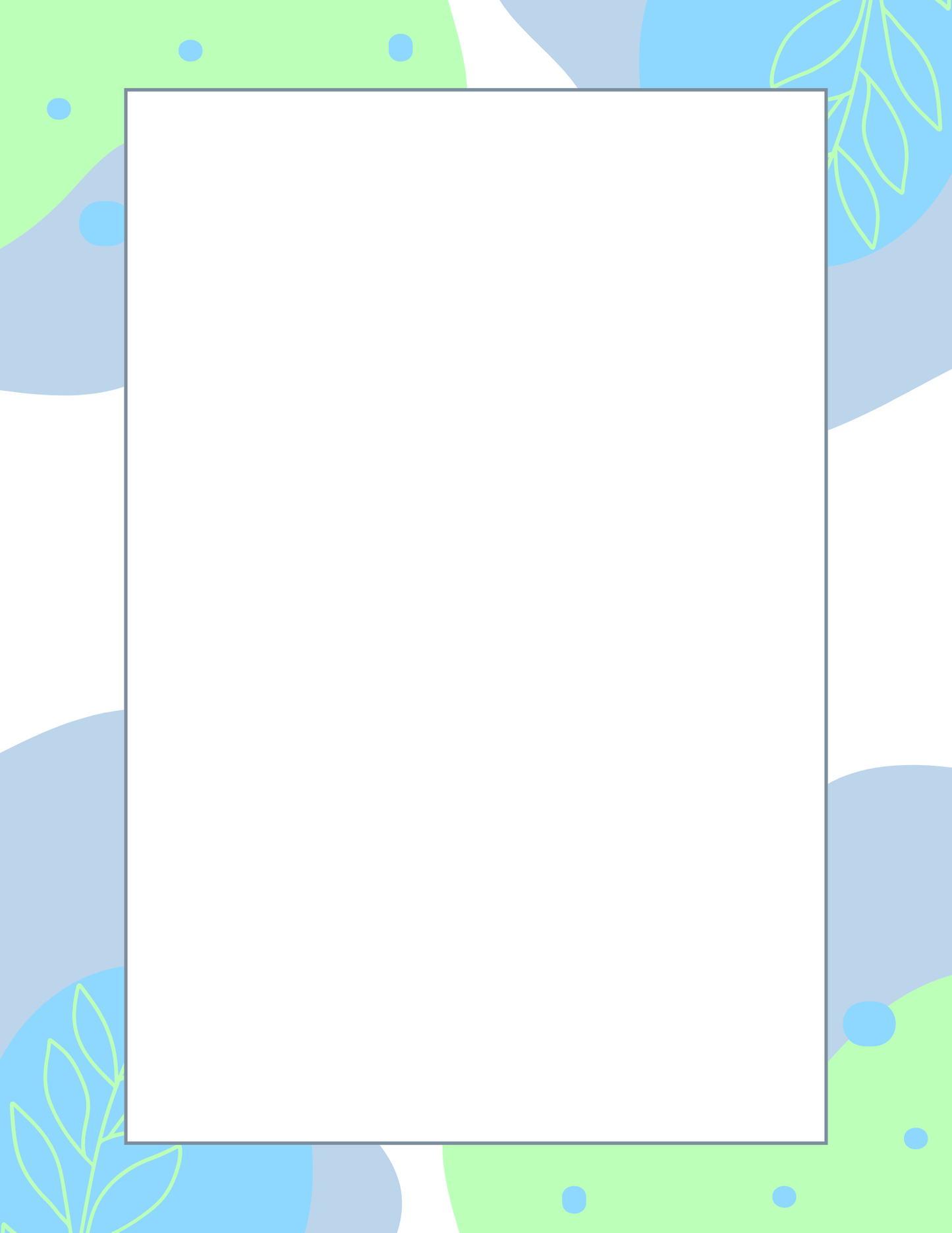 Modern Border | Letter