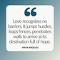 Love Recognizes No Barriers | Motivational Quote Card