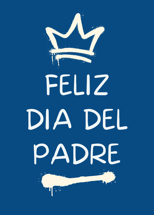 Feliz dia del Padre (Spanish Greeting Card) - Tarjeta con mensaje personalizado incluido.