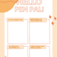 ✨NEW✨ Hello Pen Pal! | Interactive Get-to-Know-You Activity Letter