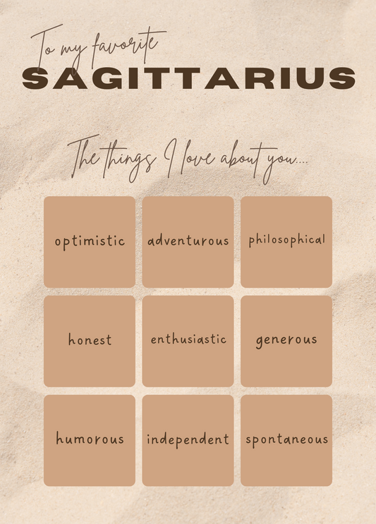 To My Favorite Sagittarius, The Things I Love About You