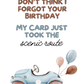 My Card Took the Scenic Route | Belated Birthday Card