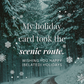 My Card Took the Scenic Route | Belated Holiday Card