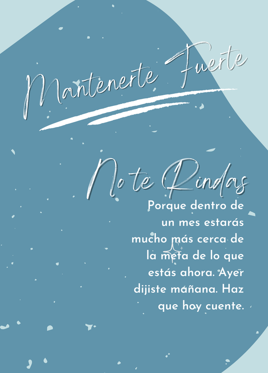 Mantenerte Fuerte (Spanish Greeting Card)