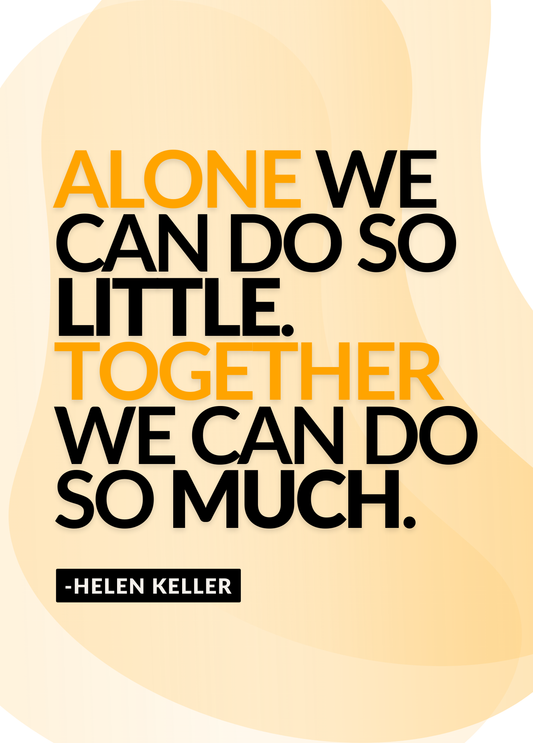 Together We Can Do So Much | Motivational Quote Card