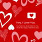 Hey, I Love You  | Valentine's Day Card