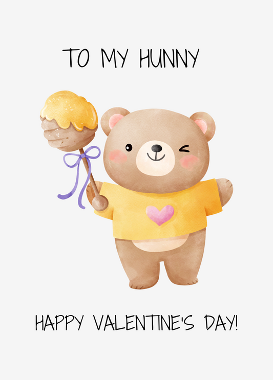 To My Hunny, Happy Valentine's Day! | Valentine's Day Card