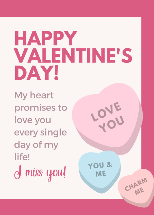 Candy Hearts  | Valentine's Day Card