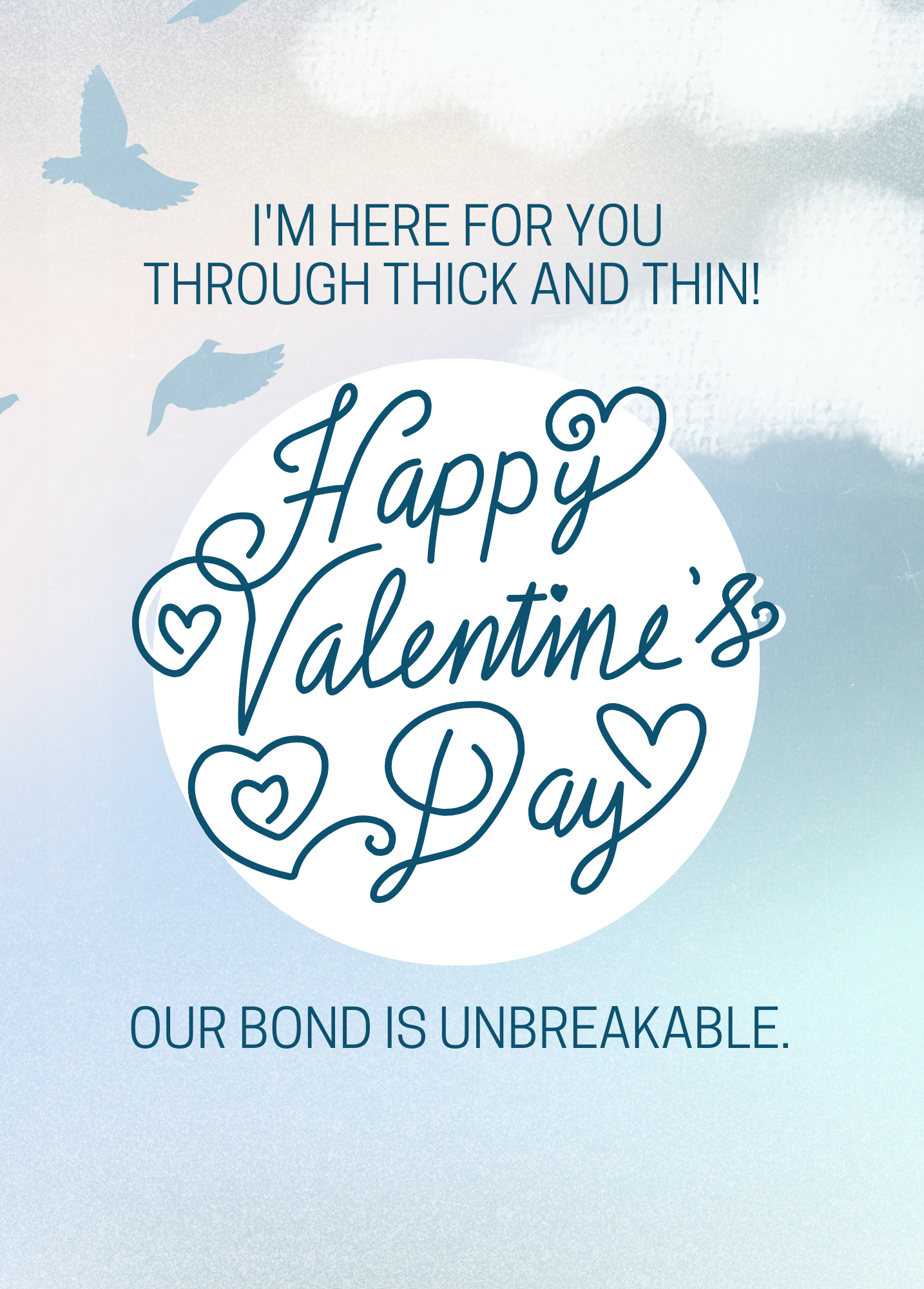 Our Bond is Unbreakable | Valentine's Day Card