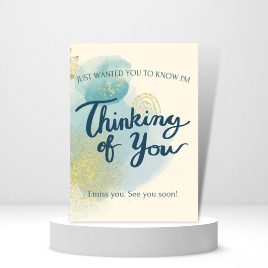 Thinking of You - Personalized Greeting Card for Someone in Jail or Prison