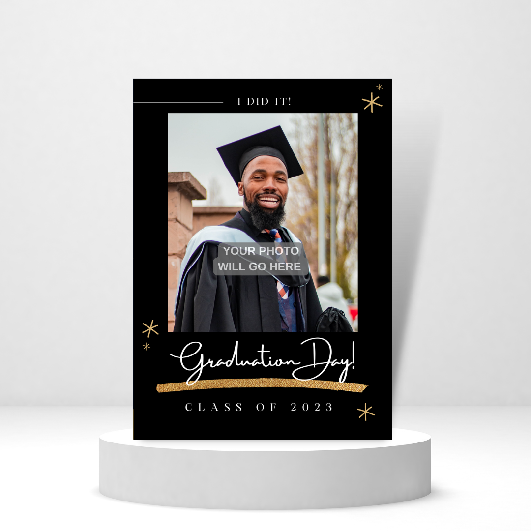 I Did It - Graduation Day - Personalized Greeting Card for Someone in Jail or Prison