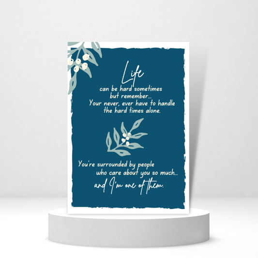 Life Can Be Hard Sometimes... - Personalized Greeting Card for Someone in Jail or Prison