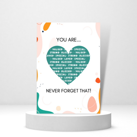 You are Valued, Strong, Special - Personalized Greeting Card for Someone in Jail or Prison