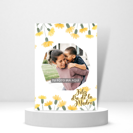 Feliz dia de la Madre (Spanish Greeting Card) - Tarjeta personalizada con foto y mensaje.