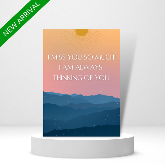 I Miss You So Much! - Personalized Greeting Card for Someone in Jail or Prison
