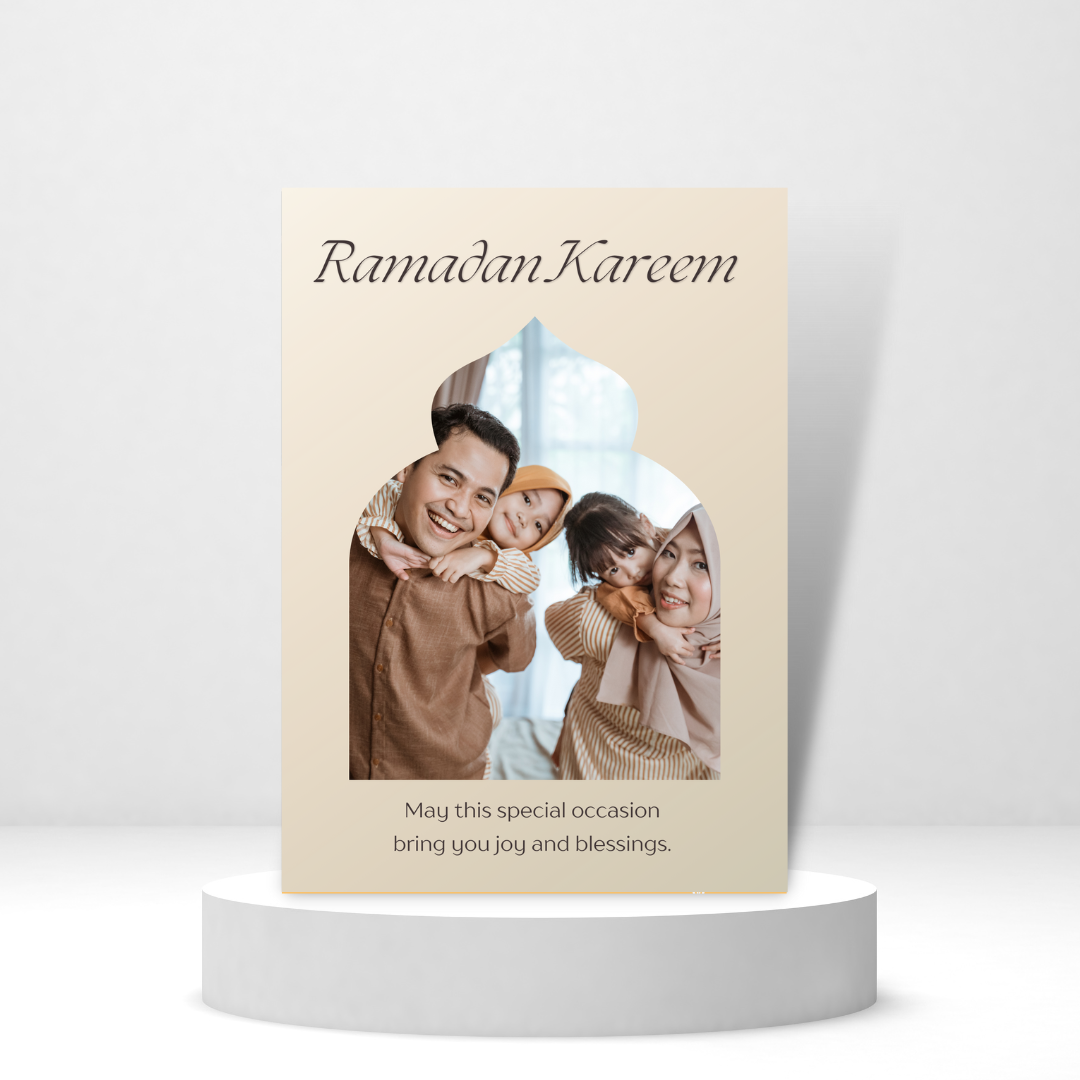 Ramadan Kareem - Joy and Blessings - Personalized Greeting Card for Someone in Jail or Prison