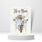 He is Risen (Draped Cross) | Easter Cross Card