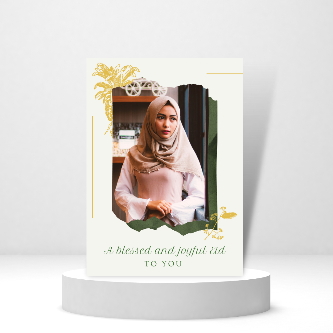 A Blessed and Joyful Eid - Personalized Greeting Card for Someone in Jail or Prison