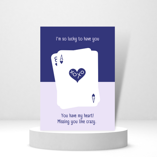 Missing You Like Crazy - Personalized Greeting Card for Someone in Jail or Prison