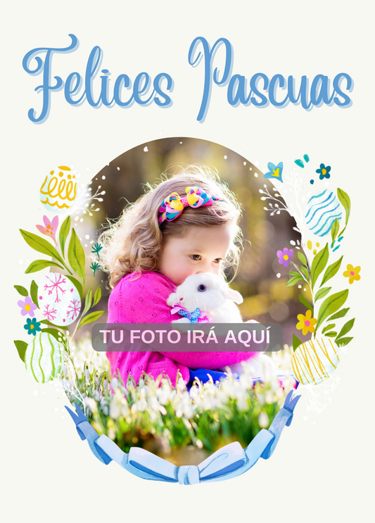 Felices Pascuas | Tarjeta de foto de Pascua