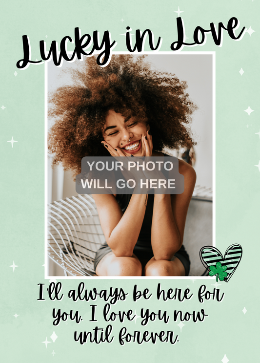 Lucky in Love Photo Card | St. Patrick's Day Card